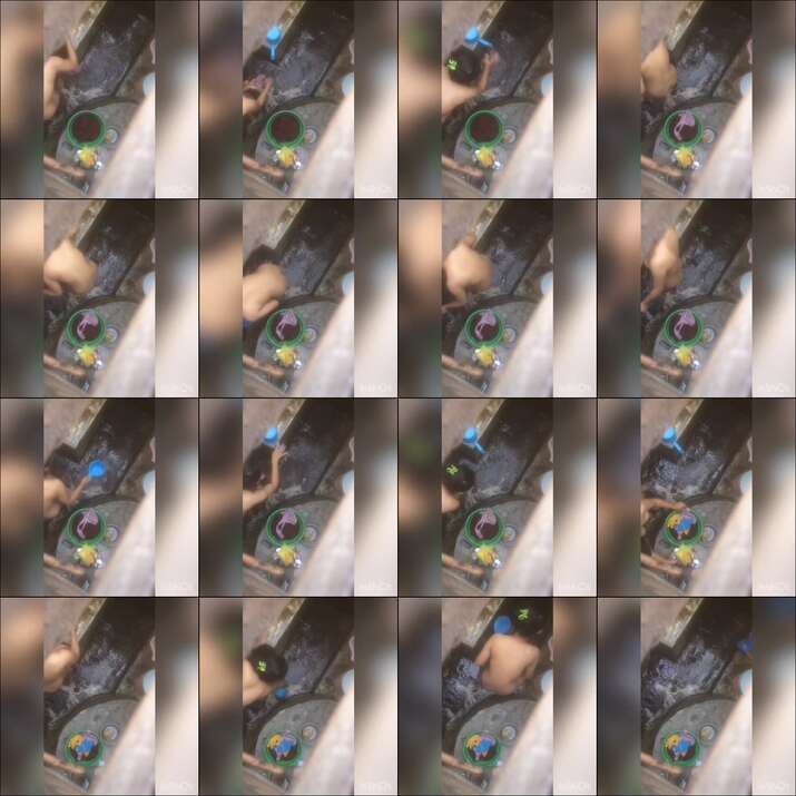 Video Sebelum Mandi Sore Gayung Biru